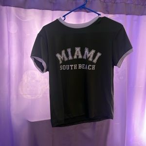 Cute Miami green shirt very cute